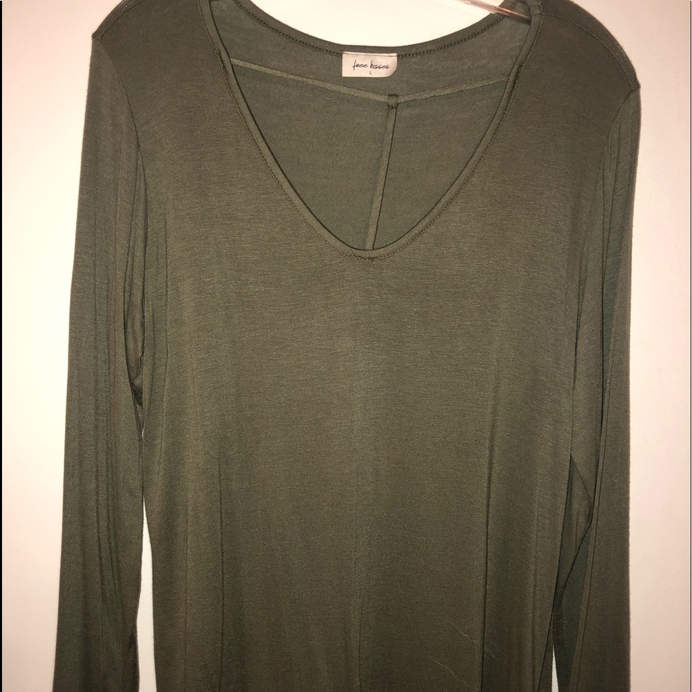 Army green long sleeve shirt
